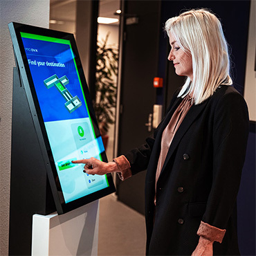 Self-service kiosk: wayfinding solution