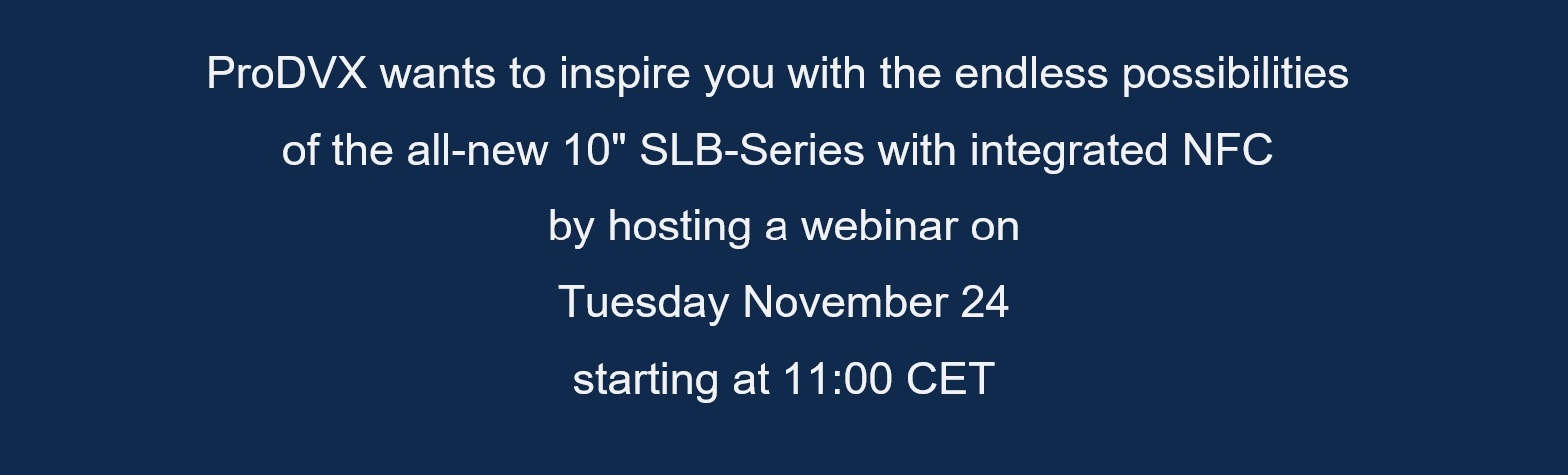 Webinar invite