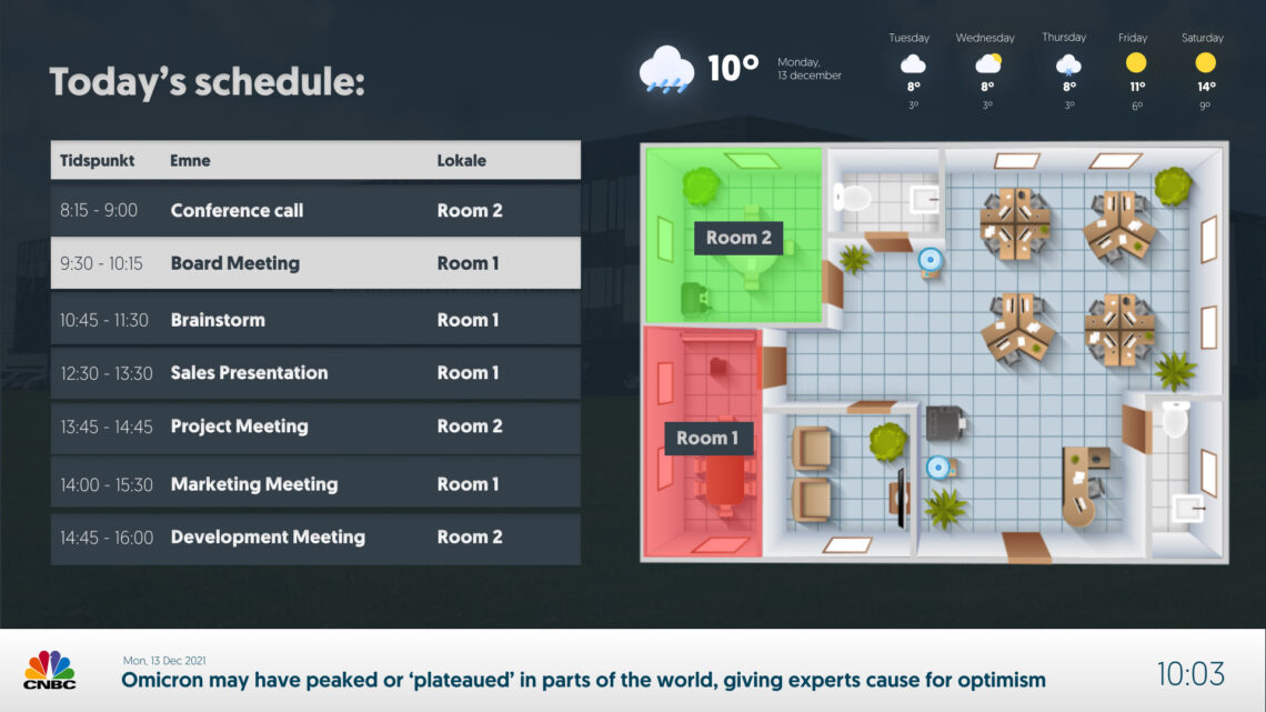 Digital Signage With Activity View and Activity Map