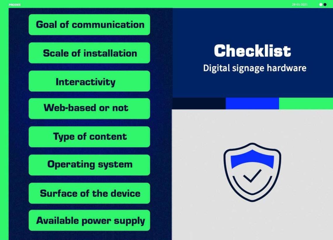 Digital Signagehardwarechecklist